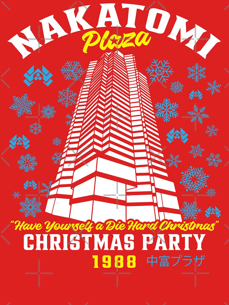Christmas Nakatomi Building Die Hard by Alema Art