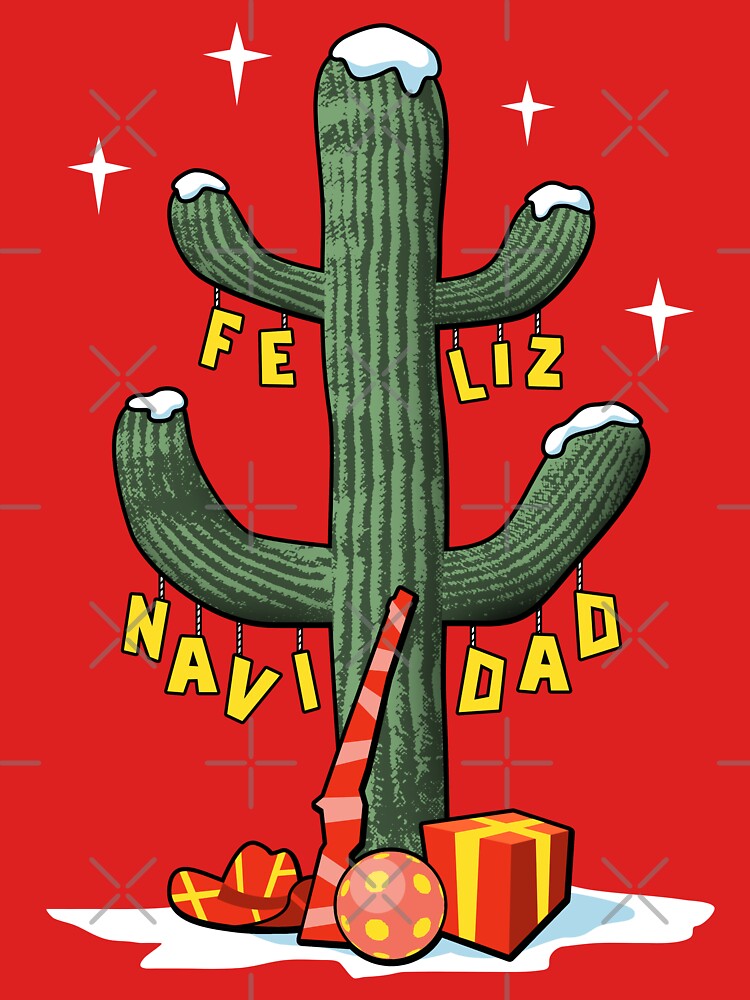 Feliz Navidad Christmas Cactus by robotrobotROBOT
