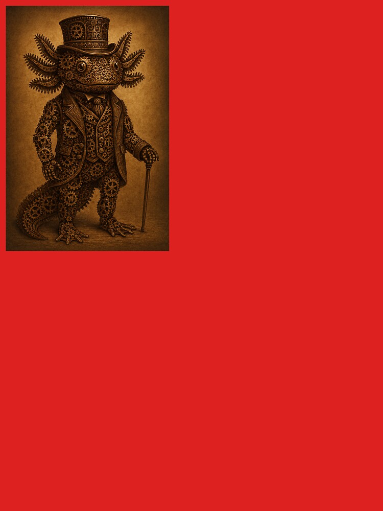 An elegant axolotl from the Victorian age by AxolotlsRcute