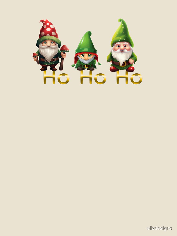 Christmas Gnomes with HO HO HO by elizdesigns