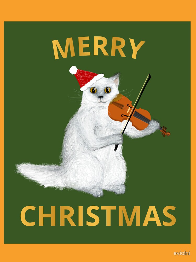Merry Christmas cat by eviolni