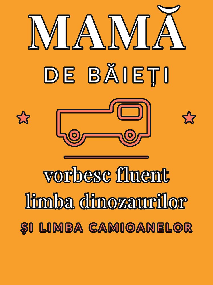 Mama De Baieti Limba Dinozaurilor by PeaksAndPrints