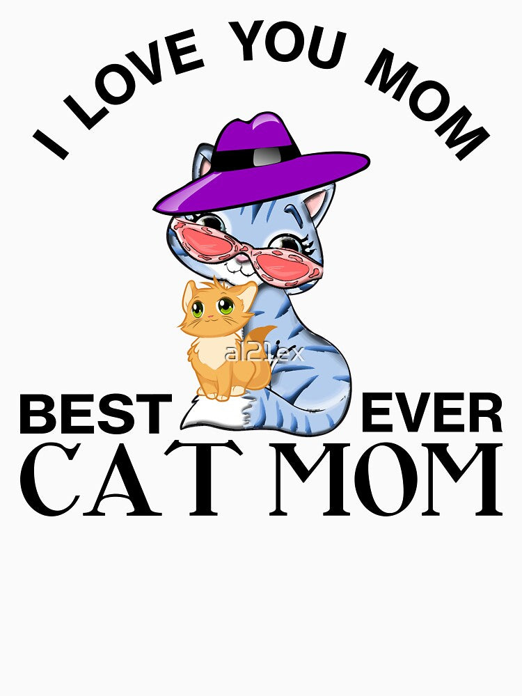 Cat Mom Colorful Cute Cat Moms Day by al21ex