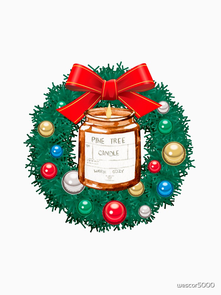 Candle Bow Merry Christmas wreath, Merry Christmas by wescor5000