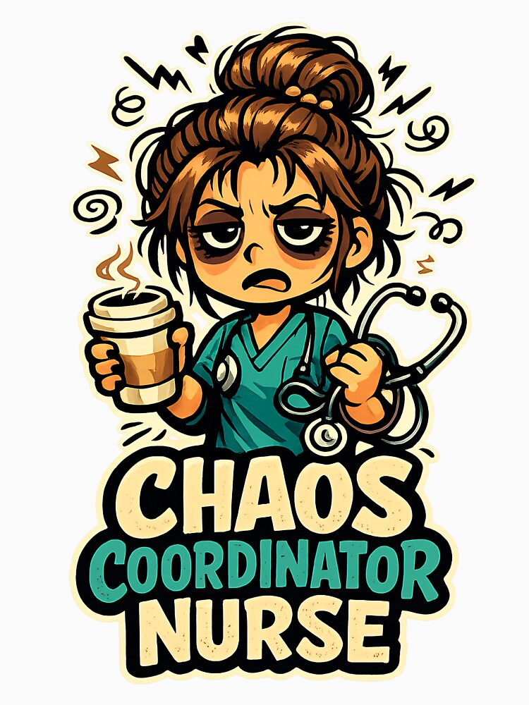 Chaos Coordinator Nurse Funny Tired Nurse Coffee – Nurse Week RN Gift by SaNaCreation13