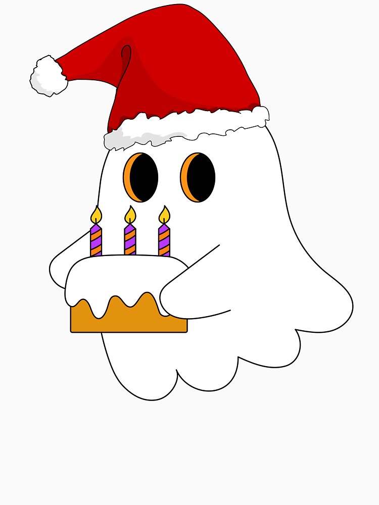 Cute Christmas Ghost Cake Essential T-Shirt by HobsS