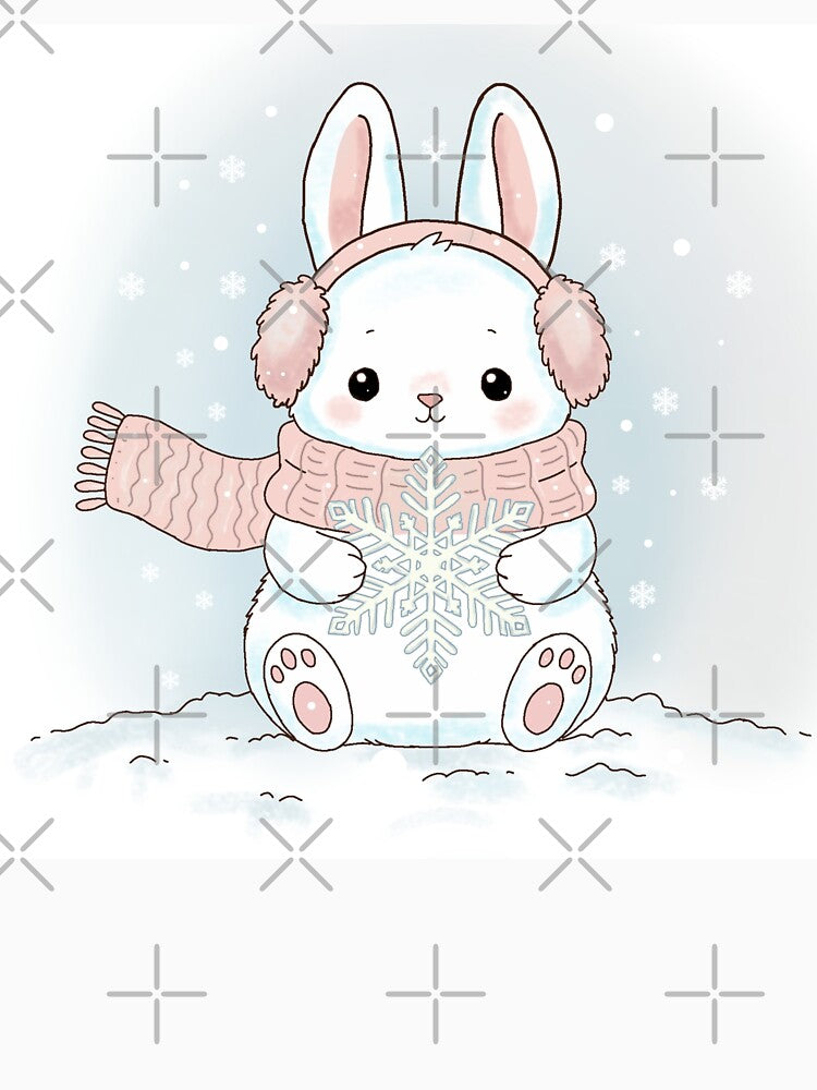 Winter Bunny Aesthetic – Delicate & Soft Seasonal Art by Rexyy Studio