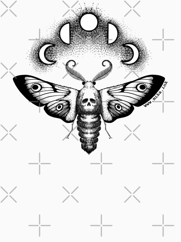 Moon moth by Mikkaink