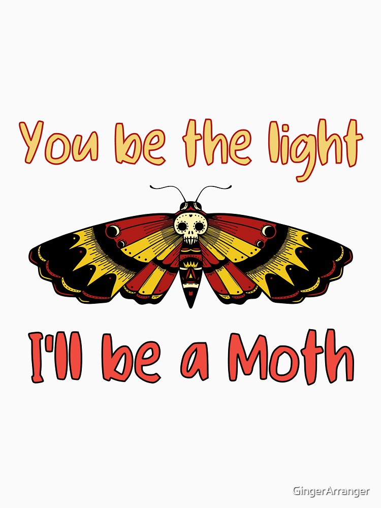 Beautiful moth with romantic quote - National moth week by GingerArranger
