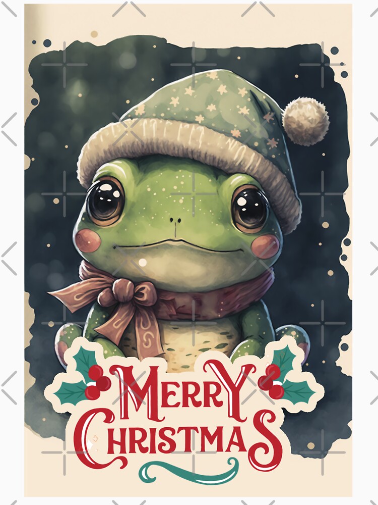 Christmas Frog -  Holiday Greeting Cards by Milovani