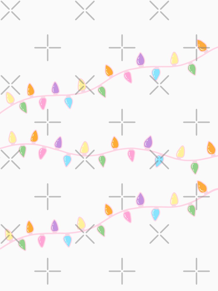 Pastel Rainbow Christmas Lights by minniebrown