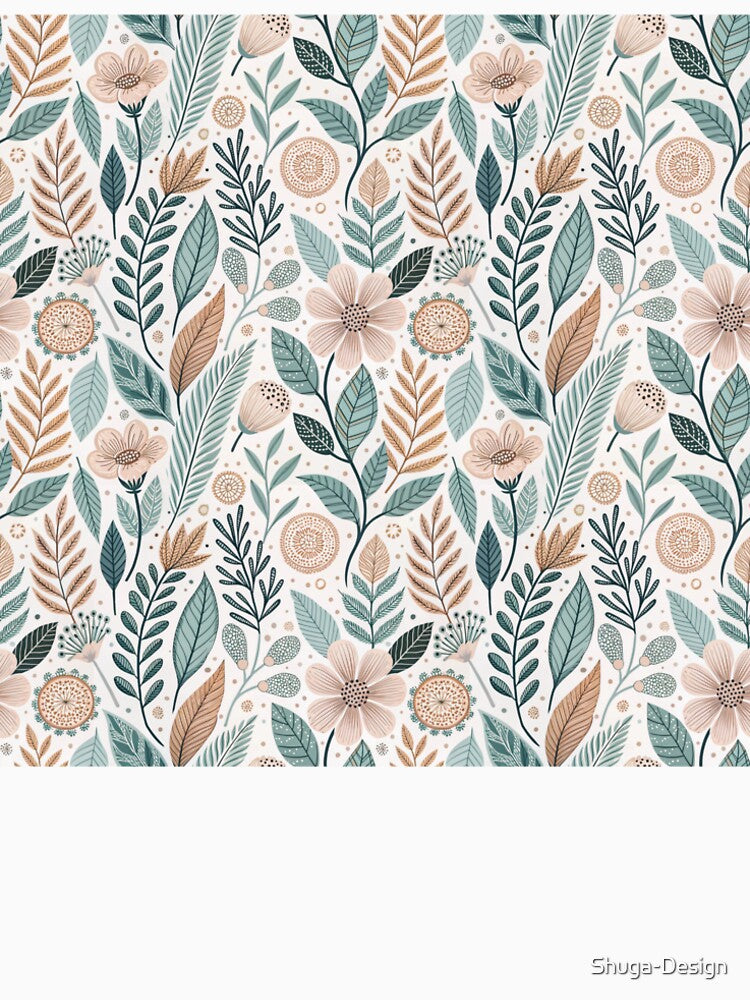 Everyday Folk Floral by Shuga-Design