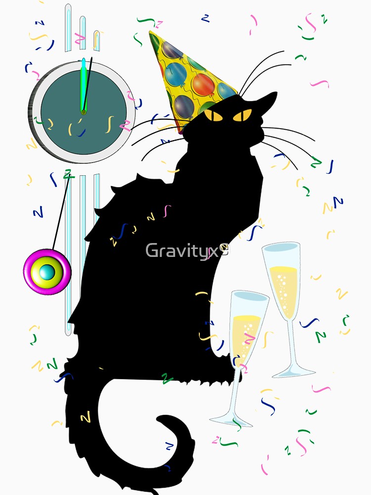 Chat Noir New Years Party Countdown by Gravityx9