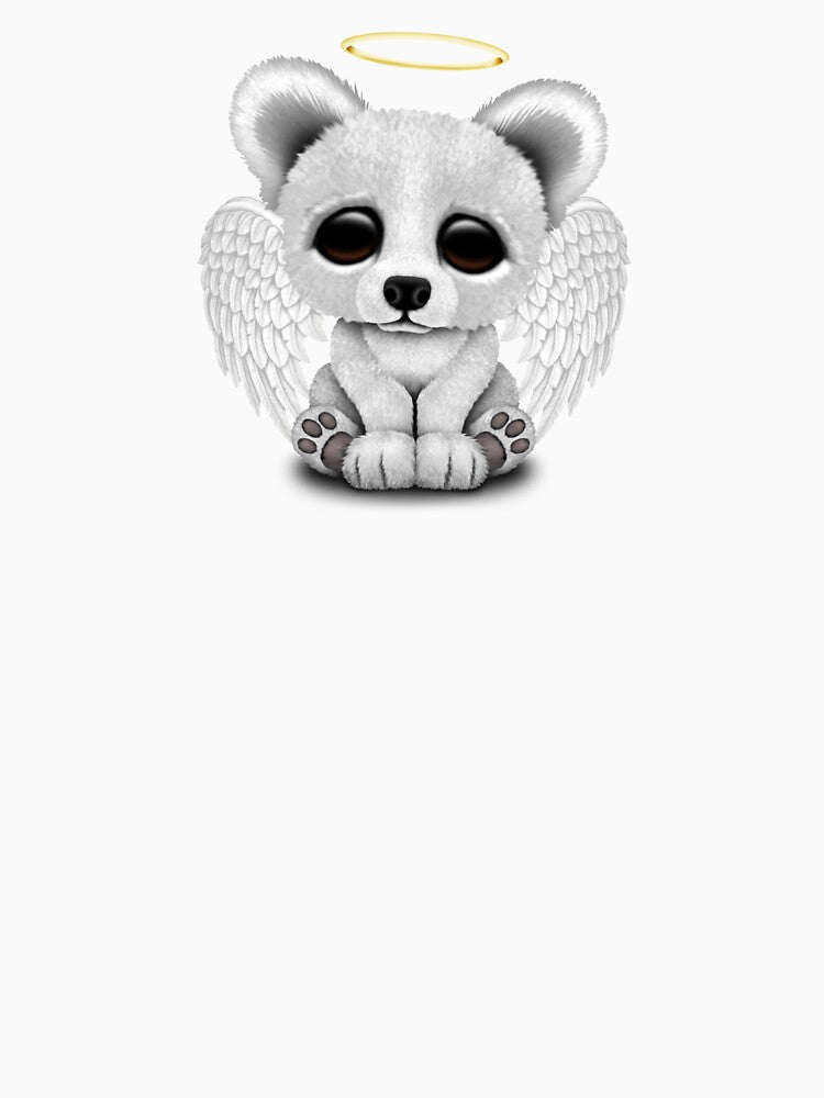 Cute Baby Polar Bear Cub Angel by JeffBartels