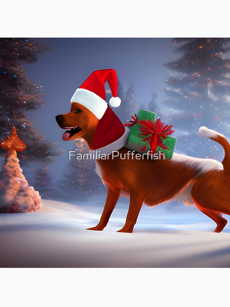Present Dog by FamiliarPufferfish