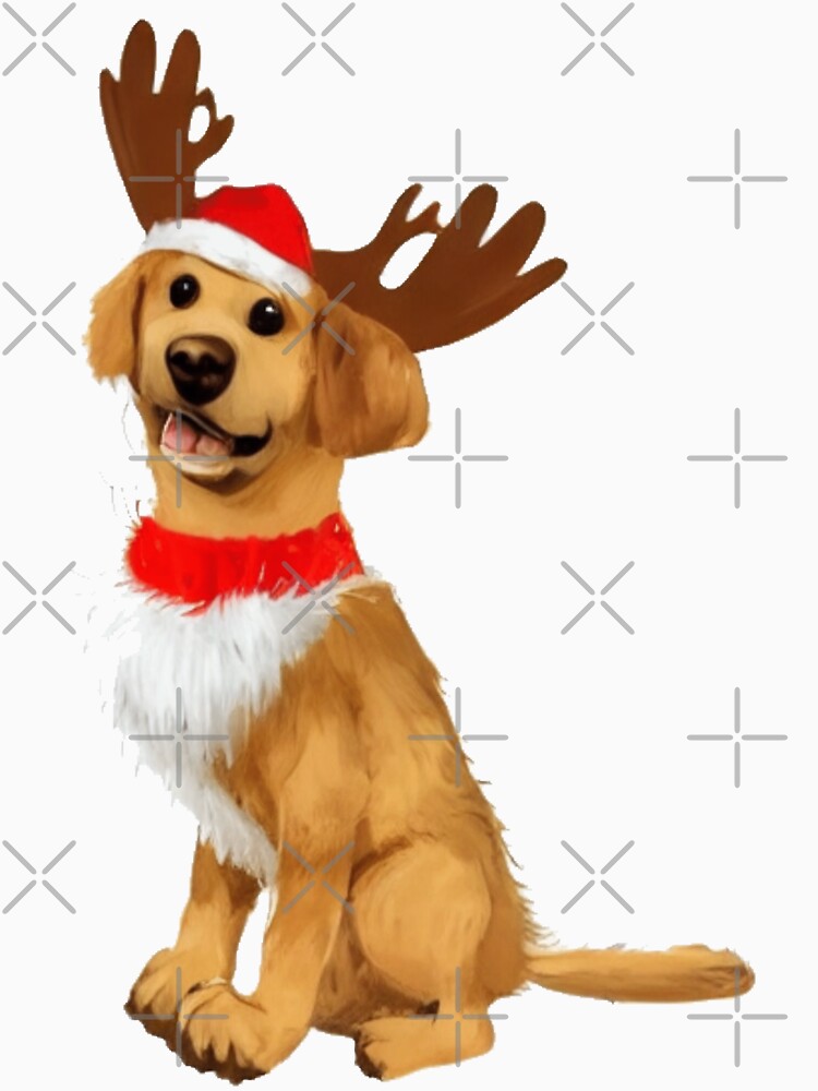 Christmas Reindeer Dog by ODINDISA