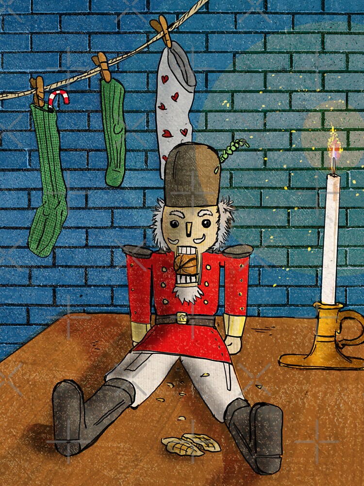 The Nutcracker Retro Christmas by Wall-Art-Sketch