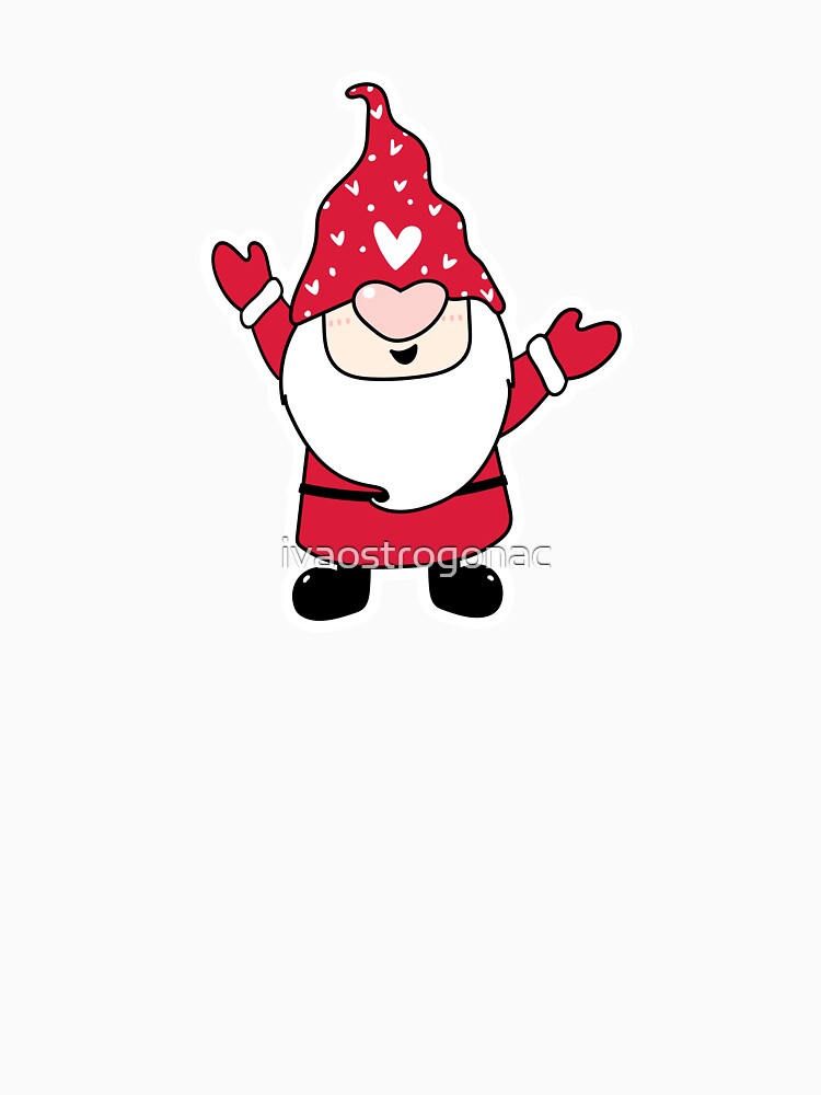 Christmas Gnome Santa Claus Retro Design by ivaostrogonac