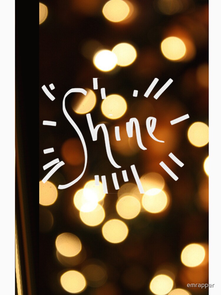 Shine White Lights Print by emrapper