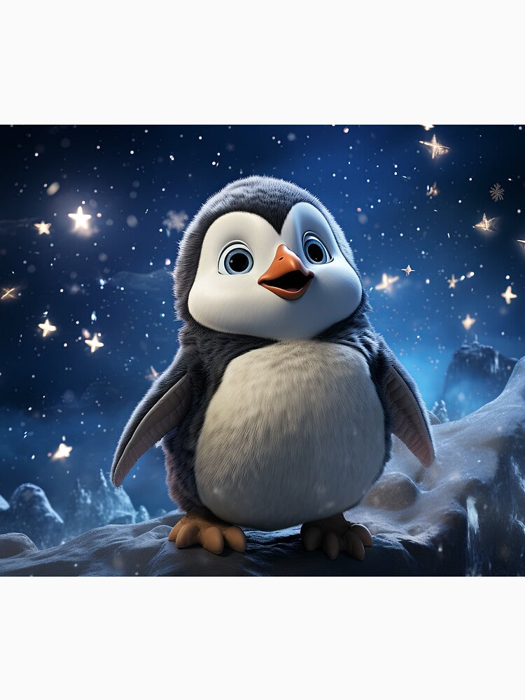 Cute penguin on snow by TomxDesign