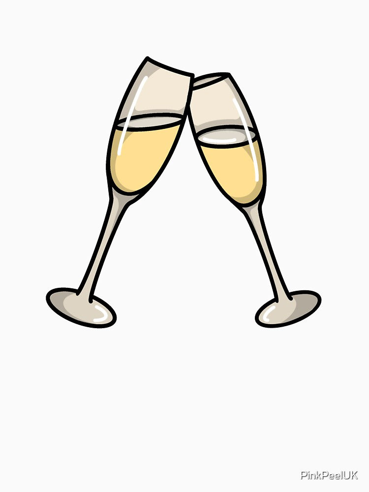 Champagne Glasses Sticker | Postcards from Paris by PinkPeelUK