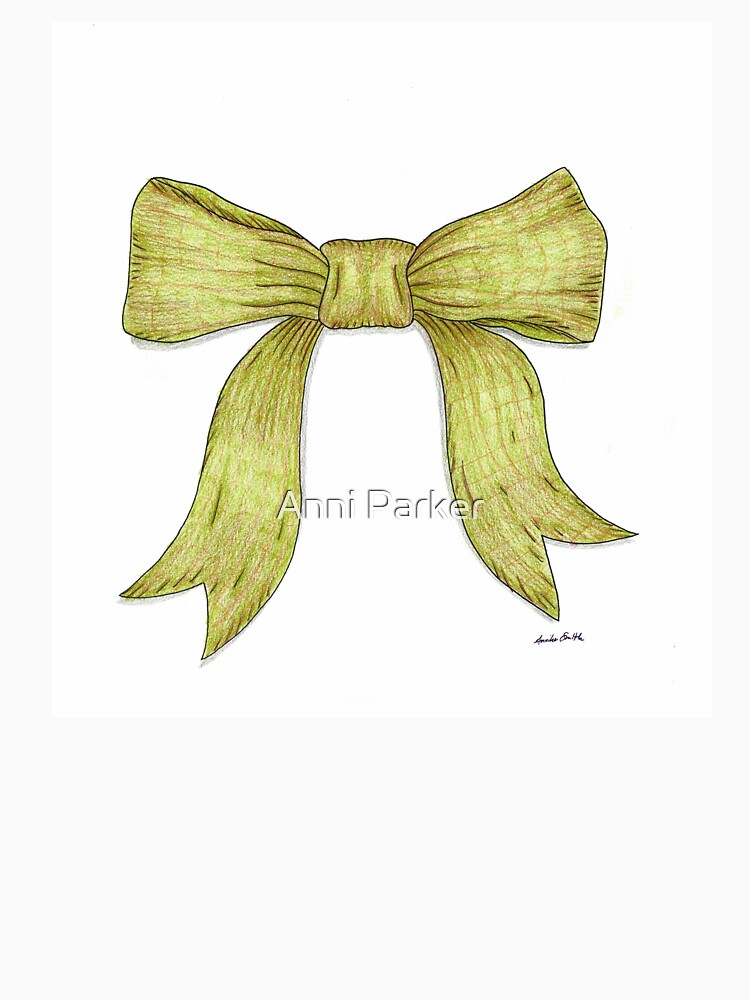 Green Ribbon Bow by Annika Griffith