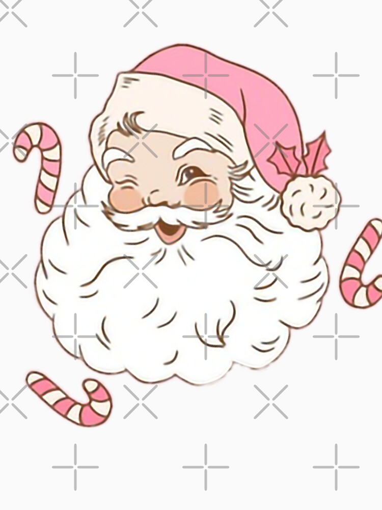Santa Claus Pink Christmas Retro by ABZDesigner