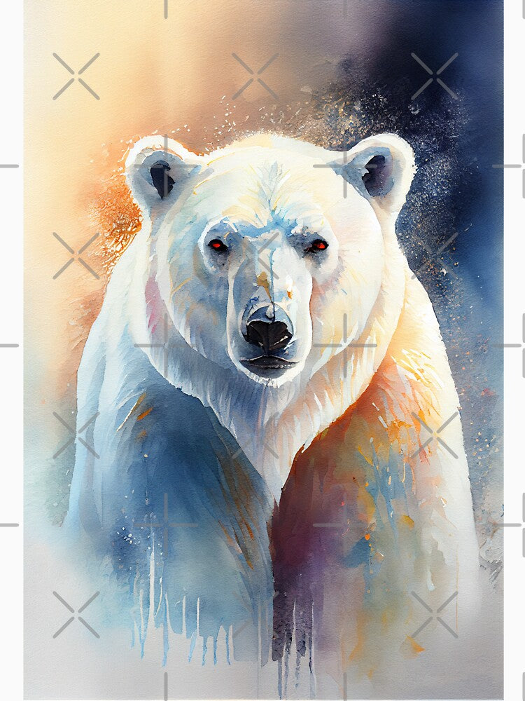 Polar Bear V1 - Watercolor Paint by ABArtByAlexST