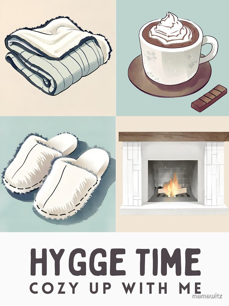 Hygge Time – Cozy Home Décor Art Print & Comforting Wall Art by mamawitz