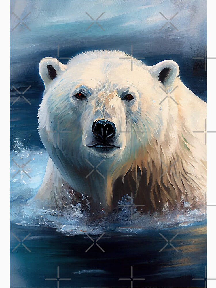 Polar Bear - Oil Paint by ABArtByAlexST