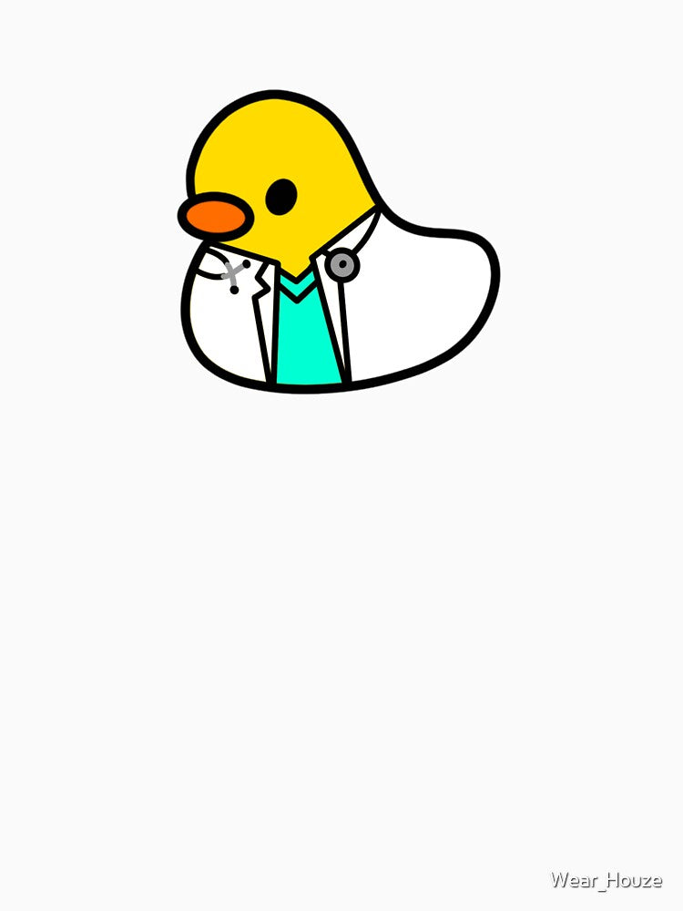 Doctor Duck with Stethoscope and Scrubs by Wear_Houze
