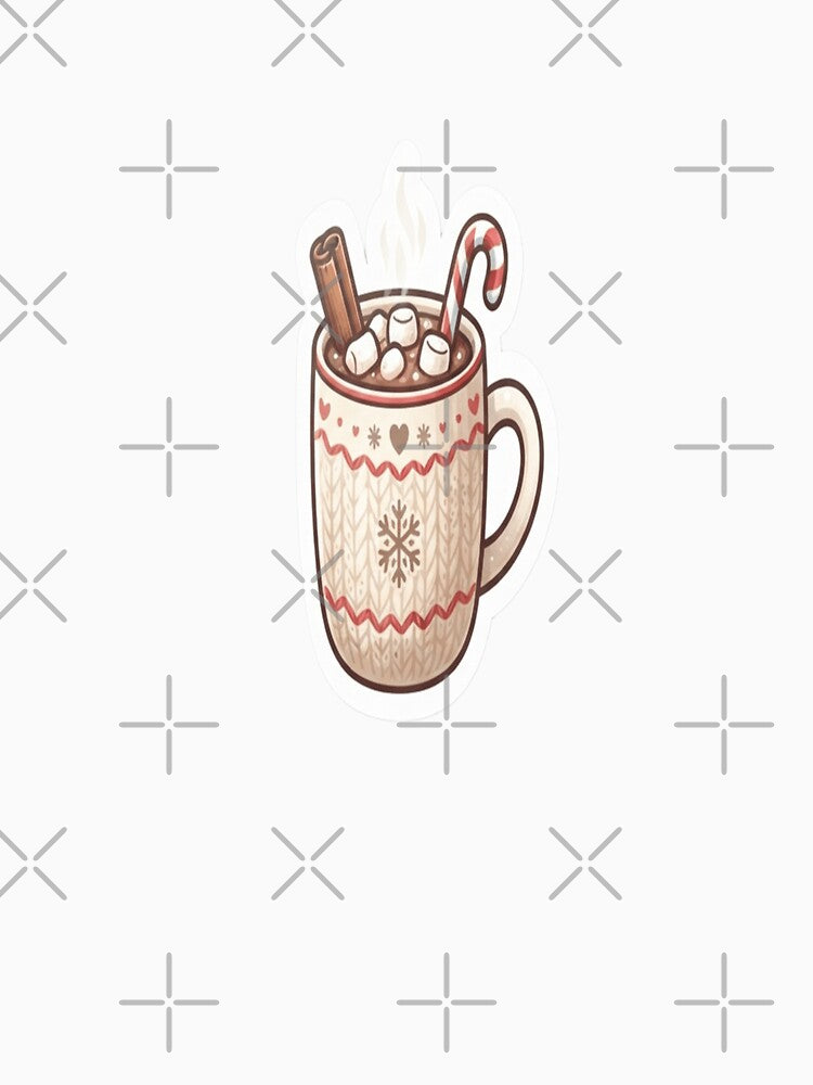 Cozy Hot Chocolate with Candy Cane by Purpleclomb
