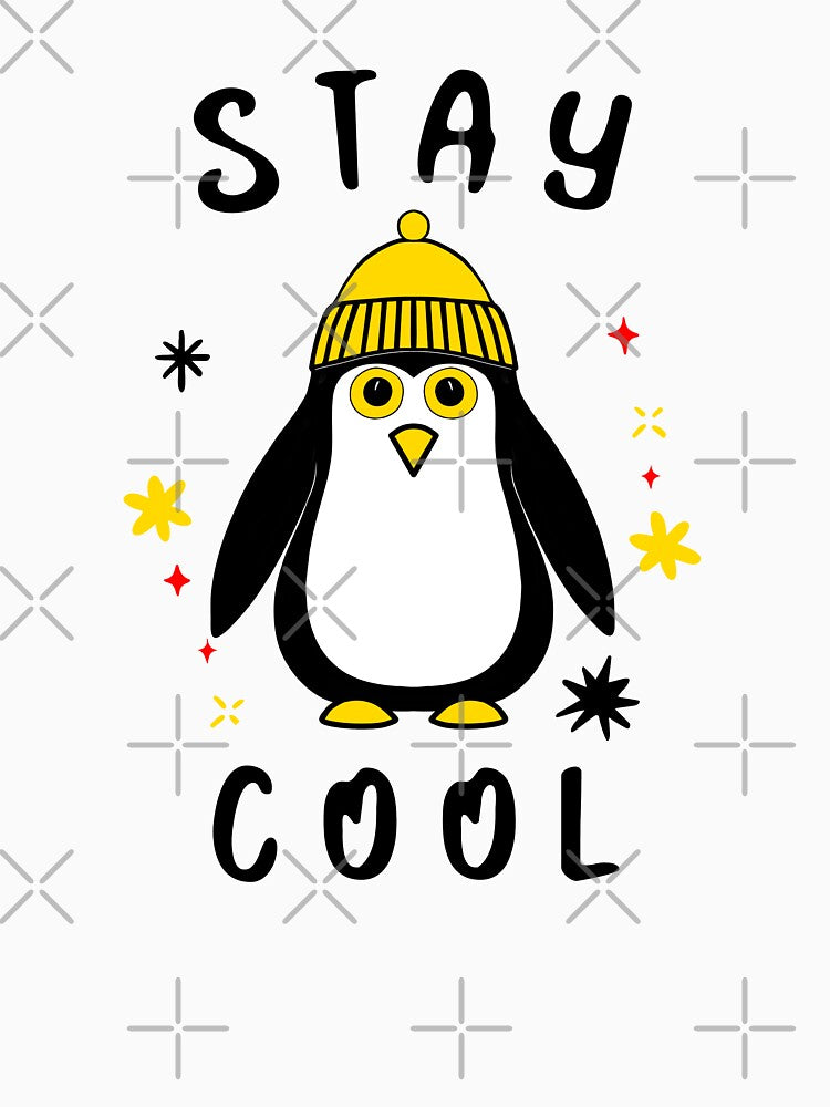 Christmas Penguin Funny by Sartoris Art