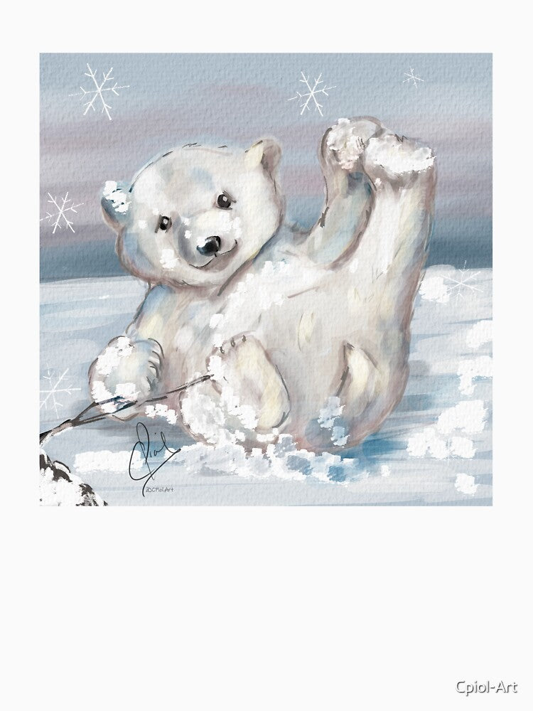 Polar bear cub by Cpiol-Art