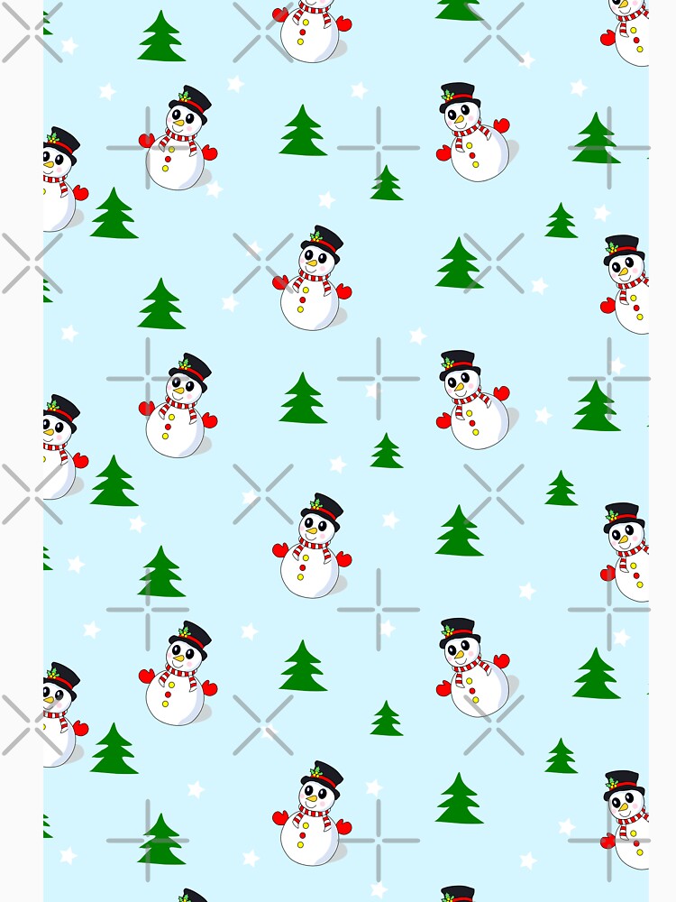 Snowman, Christmas tree pattern by Lush Brush & Line