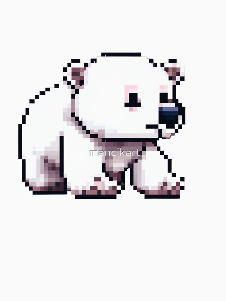 Pixel Polar Bear by mancikart