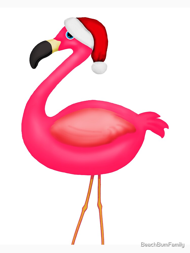 Pink Flamingo Santa by BeachBumFamily