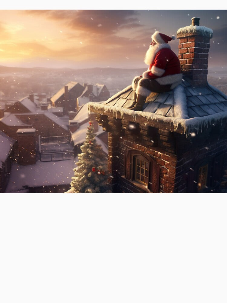Christmas - Santa on Roof by KootenayDesigns