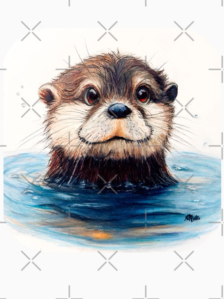 Playful otter by NathBros