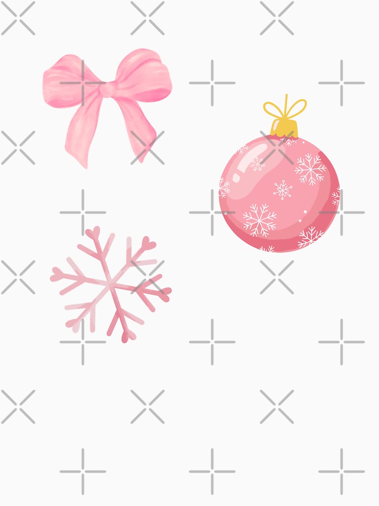 Coquette Christmas Pastel Pink by SkippinStyleCo