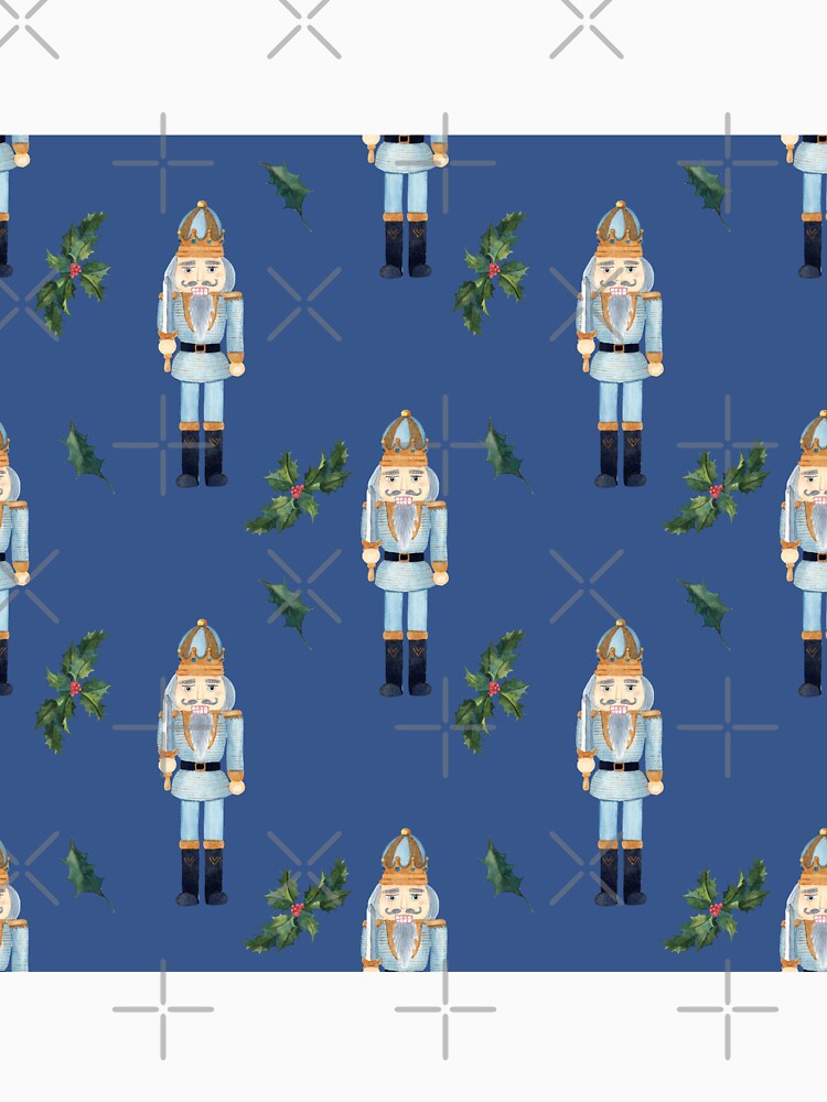 Christmas Blue Nutcracker Pattern by silviaol