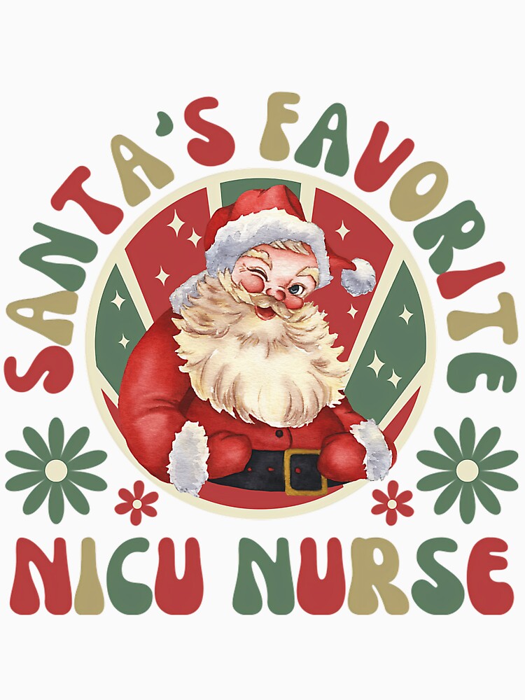 Vintage Favorite Classic Santas Merry Nurse Retro Christmas by Olincristie