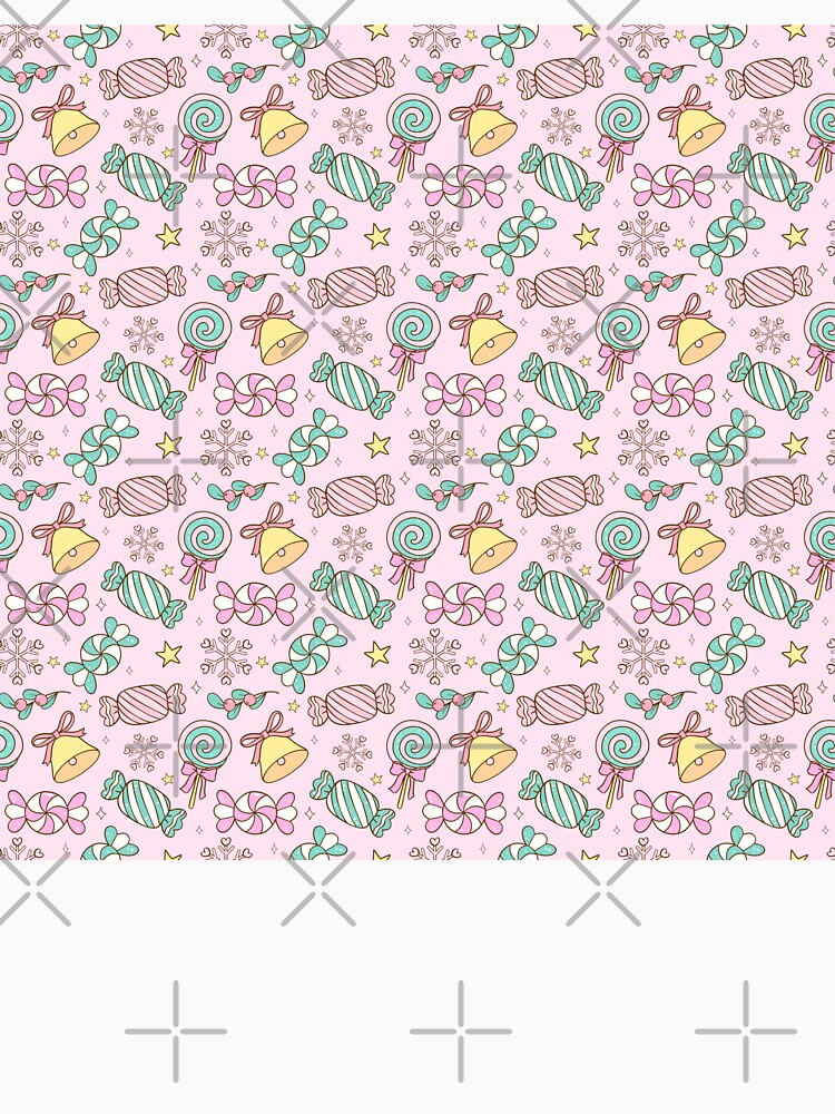 Cute Pastel Christmas Candy & Treats Seamless Pattern by smeraldosecrets