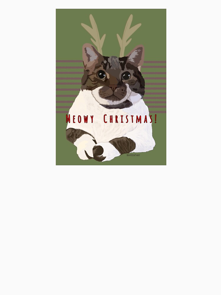Meowy Christmas by buzzcutart