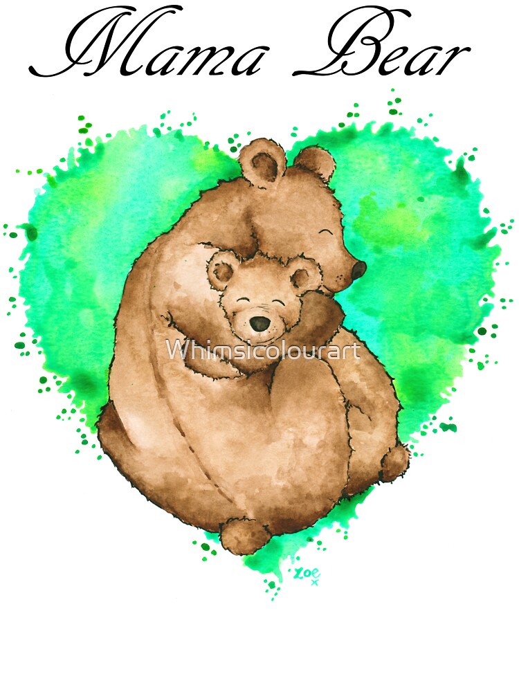 Mama Bear by Whimsicolourart
