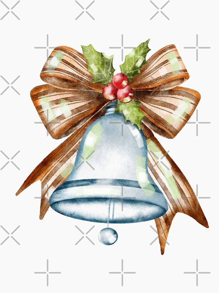 Vintage Christmas silver bell by pinkyfish1010