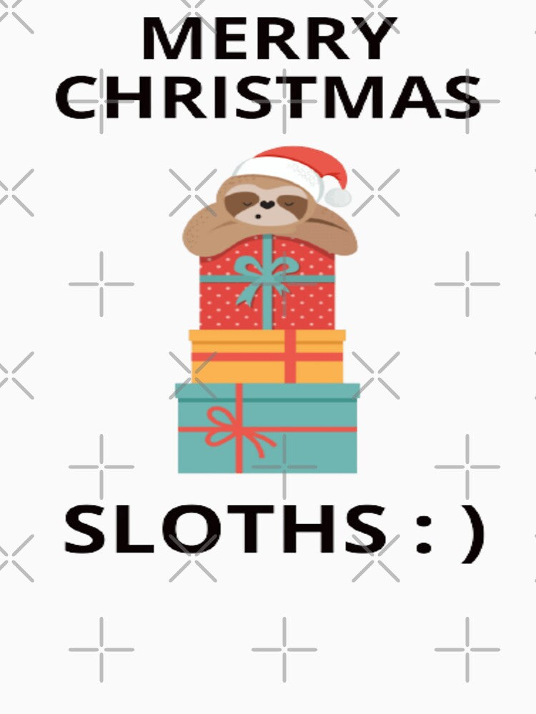 Merry Christmas Sloths | Sloth Stack | Christmas Gifts | Funny Christmas T-Shirts by surprise-to-me