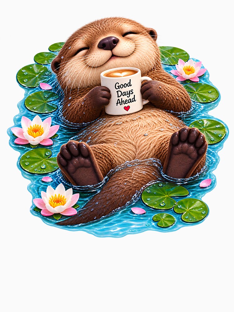 Good Days Ahead Cute Otter by TinyWeird