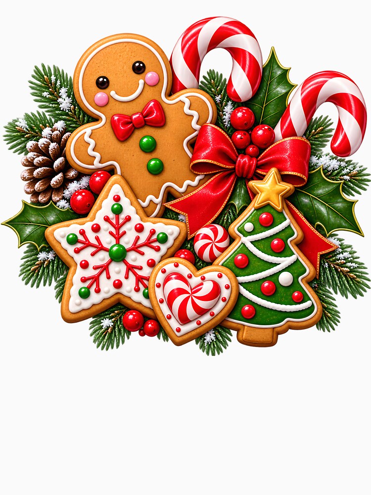 Cute Christmas Gingerbread Cookies by TinyWeird