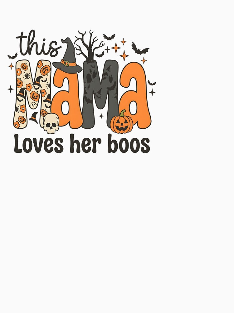 This Mama Loves Her Boos Halloween Mom by KroghDs